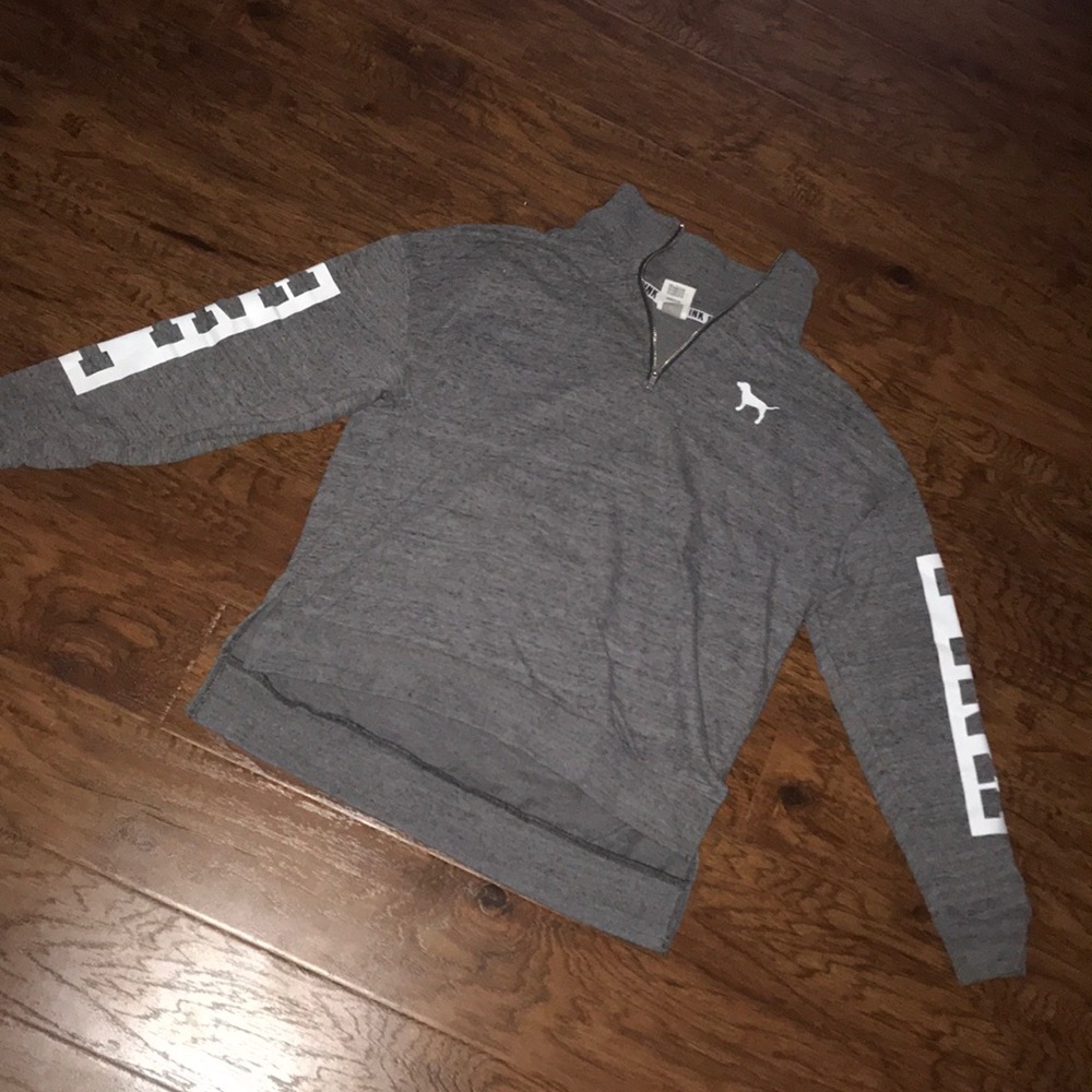 PINK quarter zip, never worn